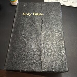 Vintage KJV Holy Bible Large Print Self Pronouncing Bible LDS